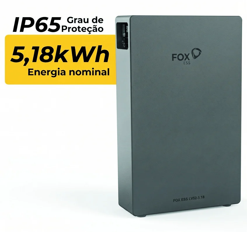 Bateria FoxESS EP5 de 5,18 kWh para energia solar com bateria