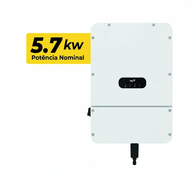 Inversor híbrido de 5,7 kW para energia solar com bateria