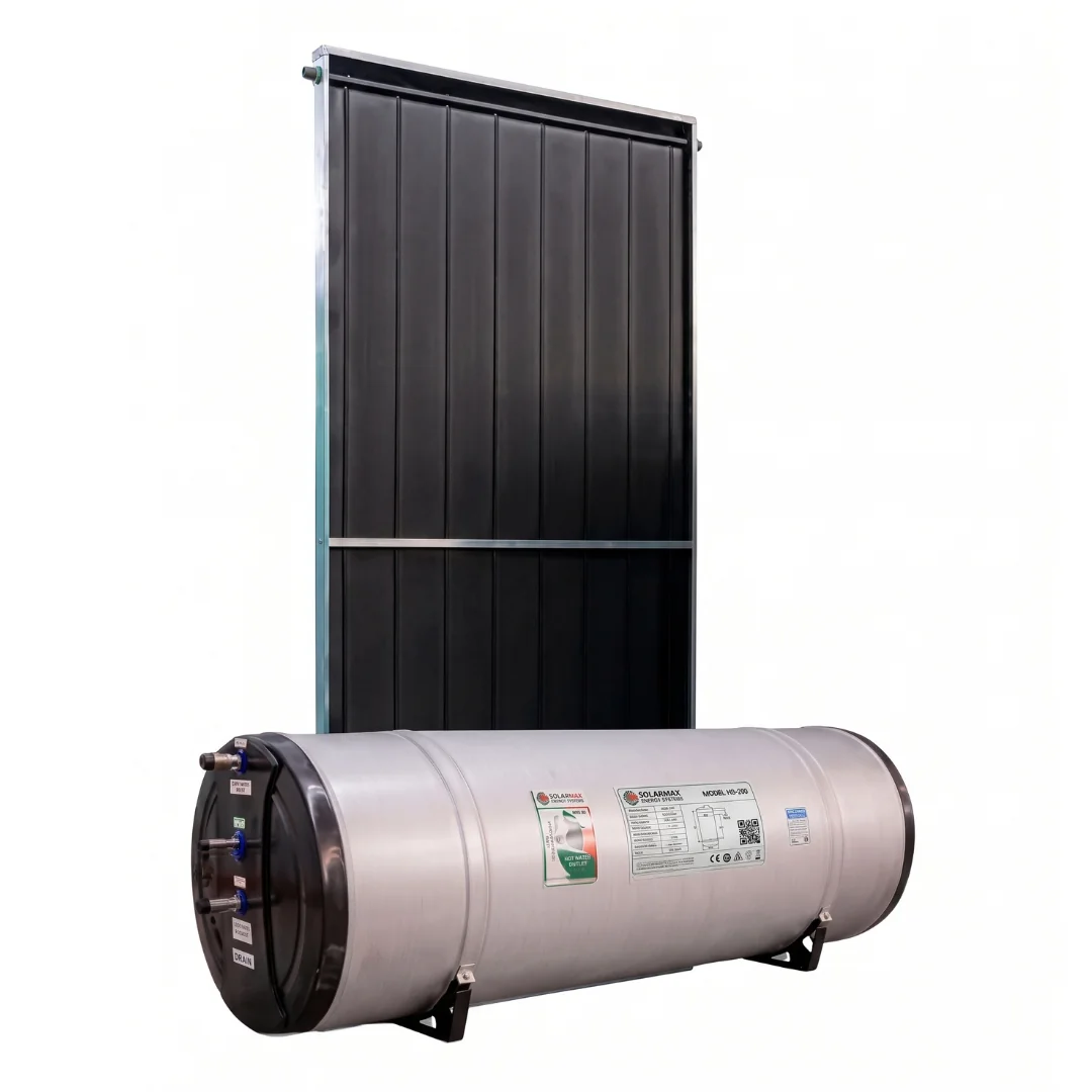 RE energia solar — Kit de aquecimento solar com coletor e boiler